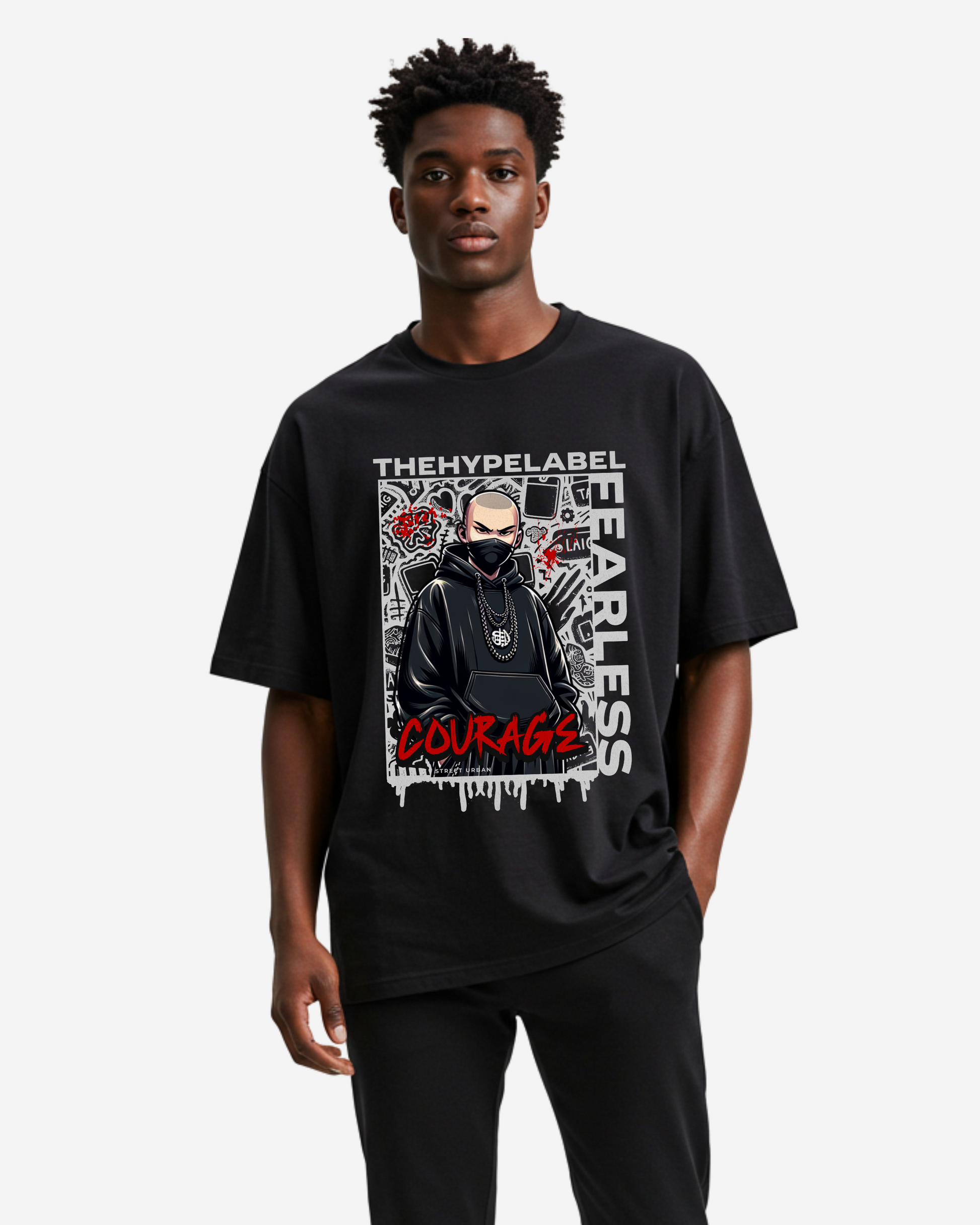 Courage Men's Oversized T-Shirt