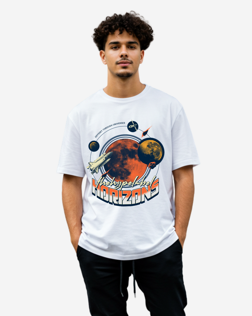 Beyond the Horizons Men's Oversized T-Shirt