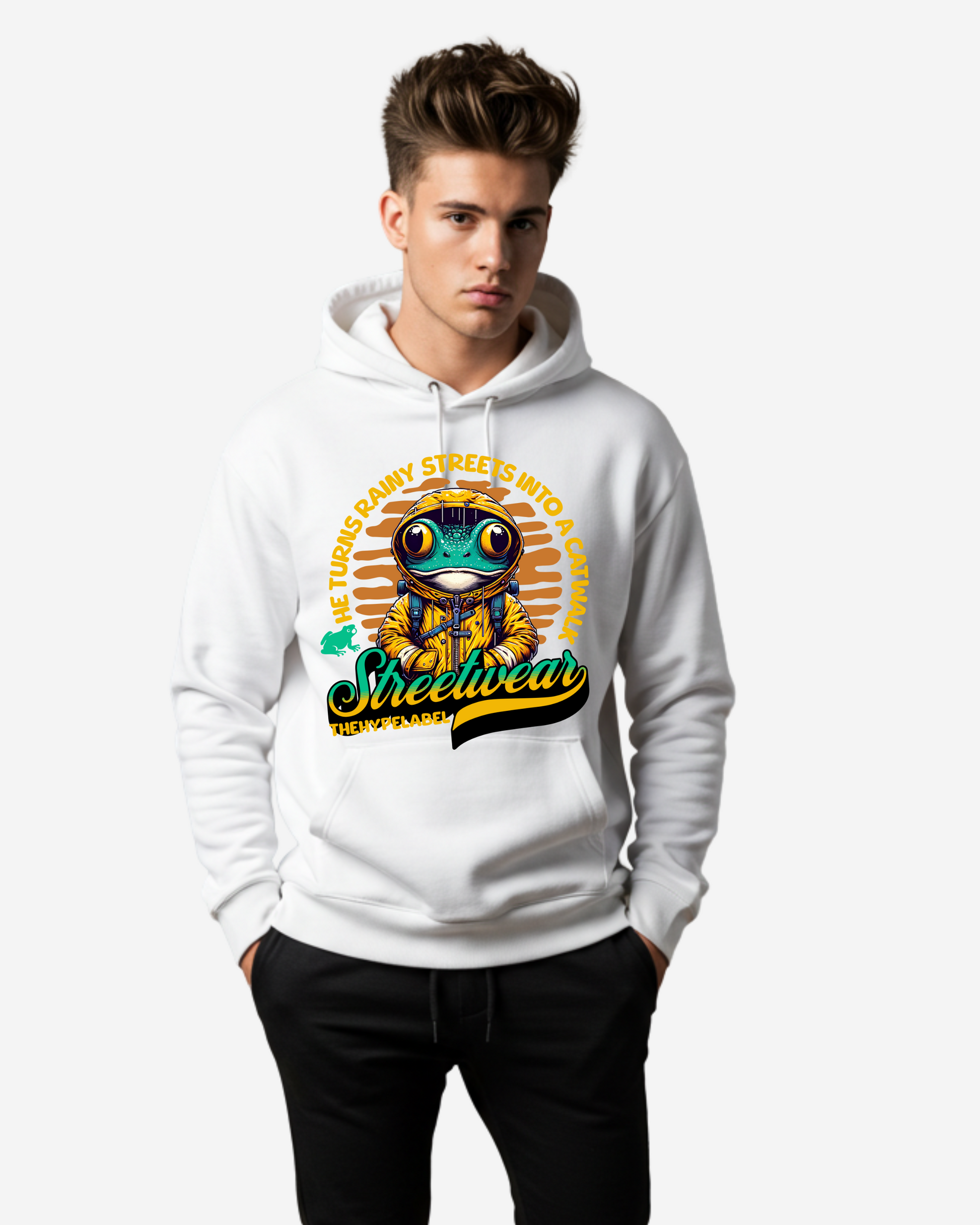 Fashion Cute Catwalk Men's Oversized Hoodie