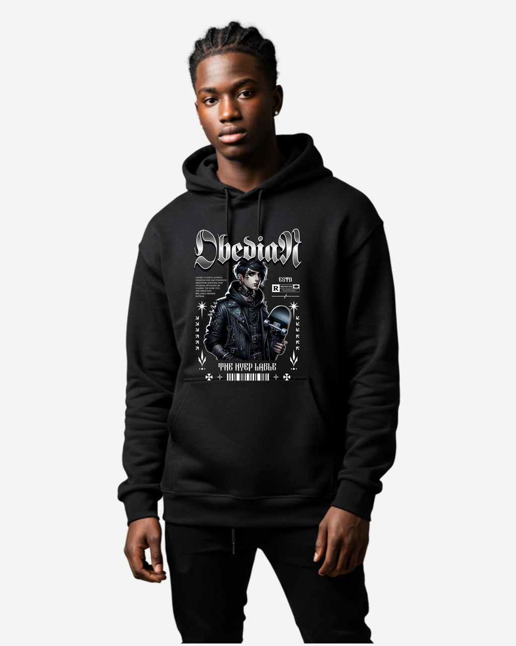 Metal Skate Men's Oversized Hoodie