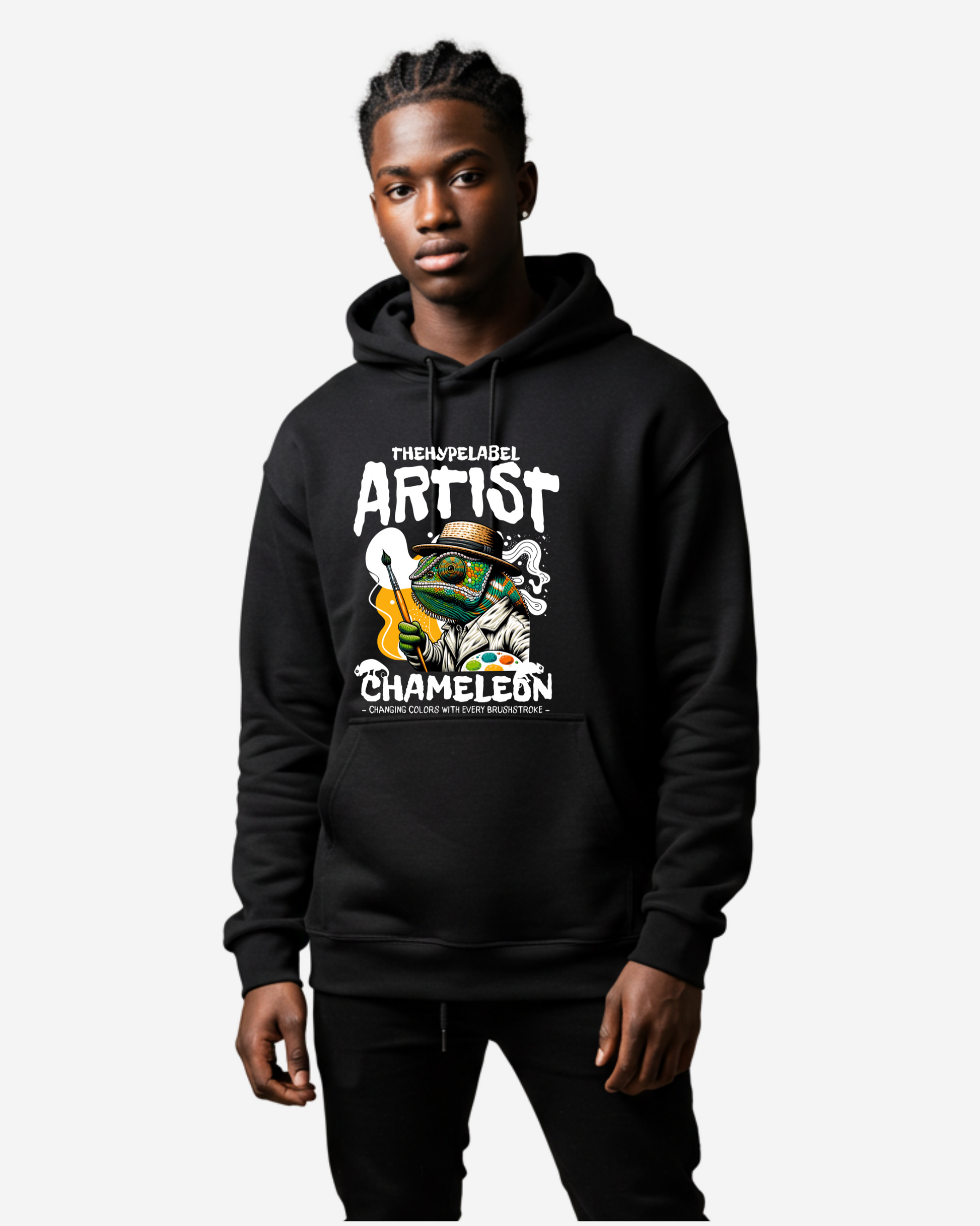 Colorful Reptile Art Men's Oversized Hoodie