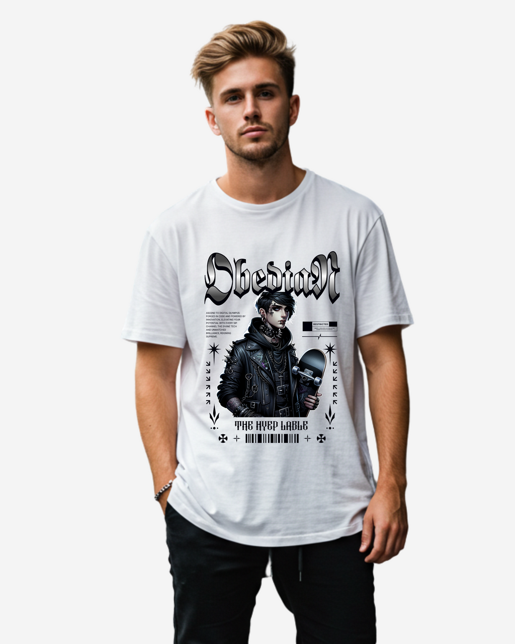 Metal Skater Men's Oversized T-Shirt
