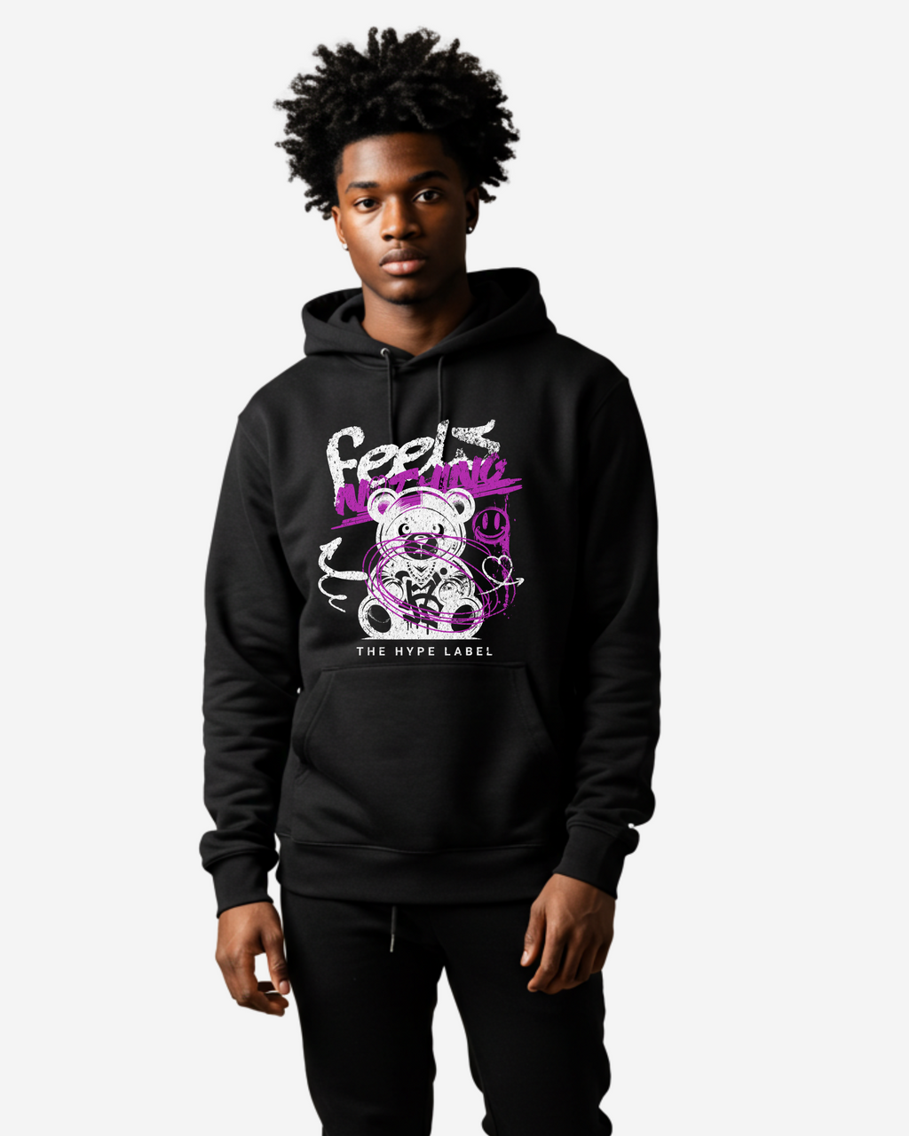 Feels Nothing Men's Oversized Hoodie