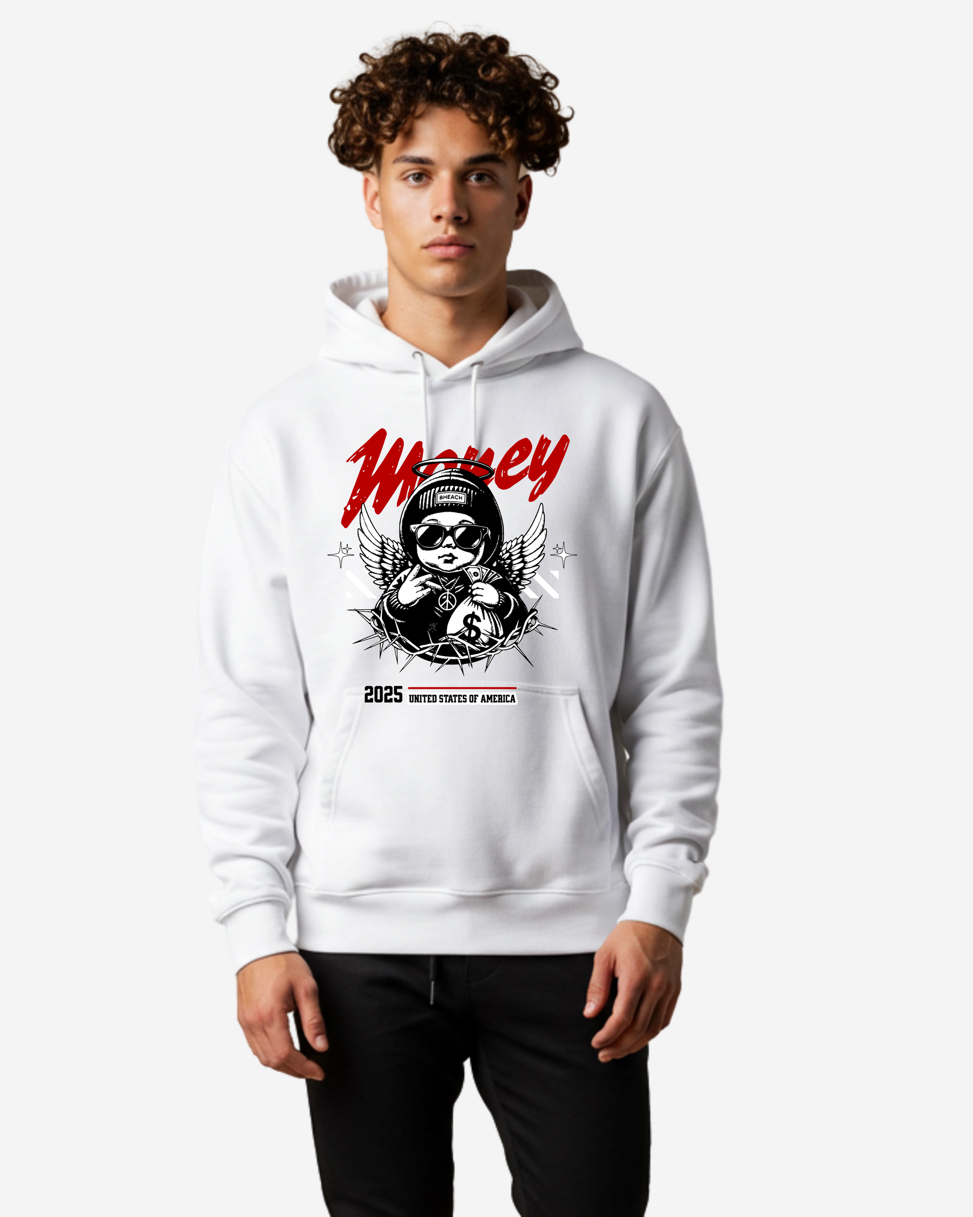Money Streetwear Men's Oversized Hoodie