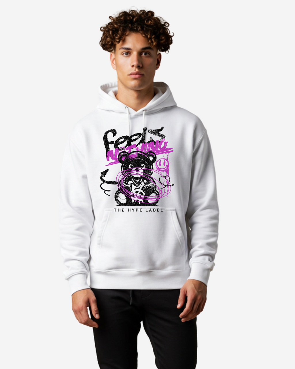 Feels Nothing Men's Oversized Hoodie