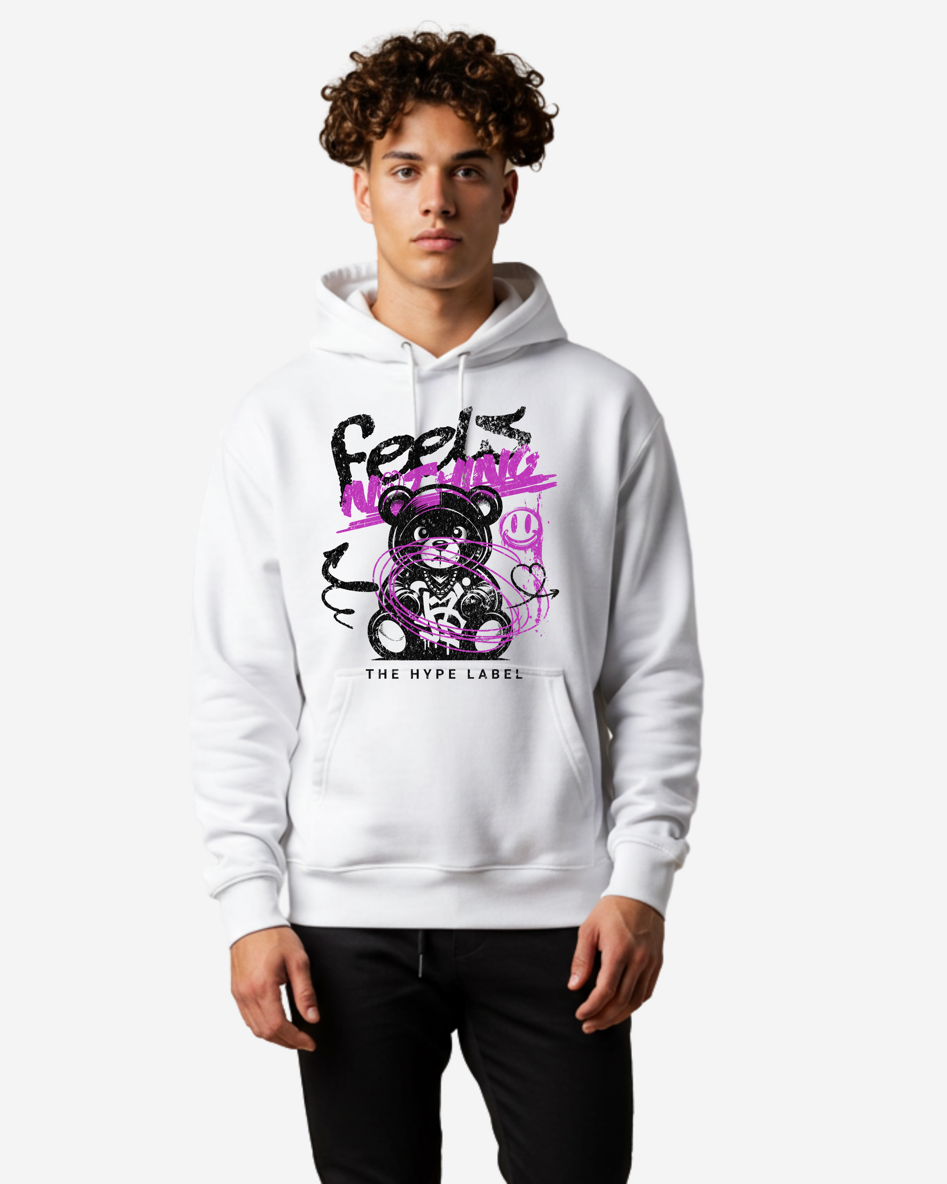 Feels Nothing Men's Oversized Hoodie