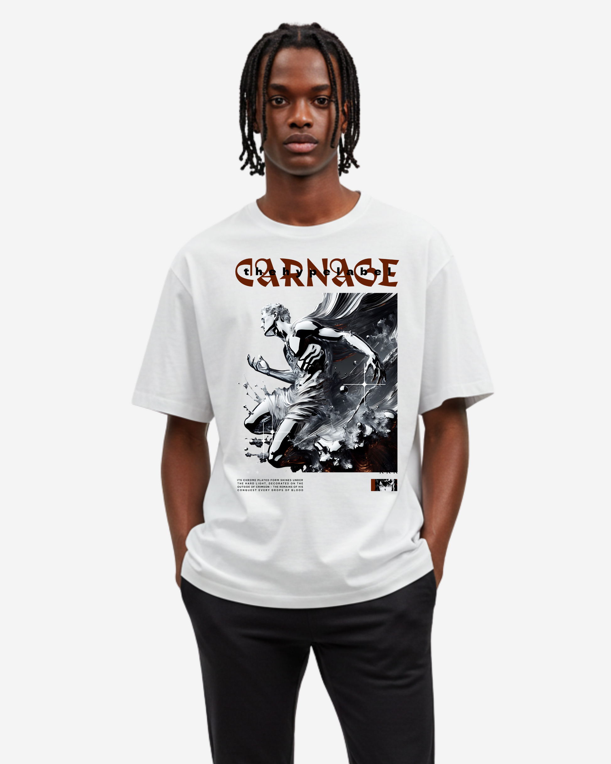 Chrome Carnage Men's Oversized T-Shirt