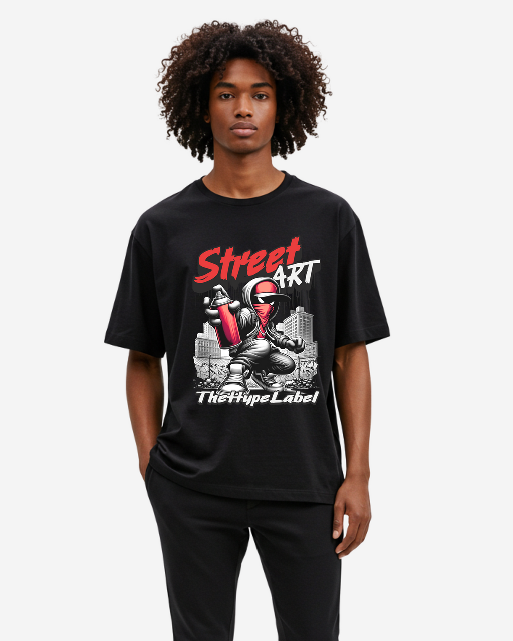 Street Art Men's Oversized T-Shirt