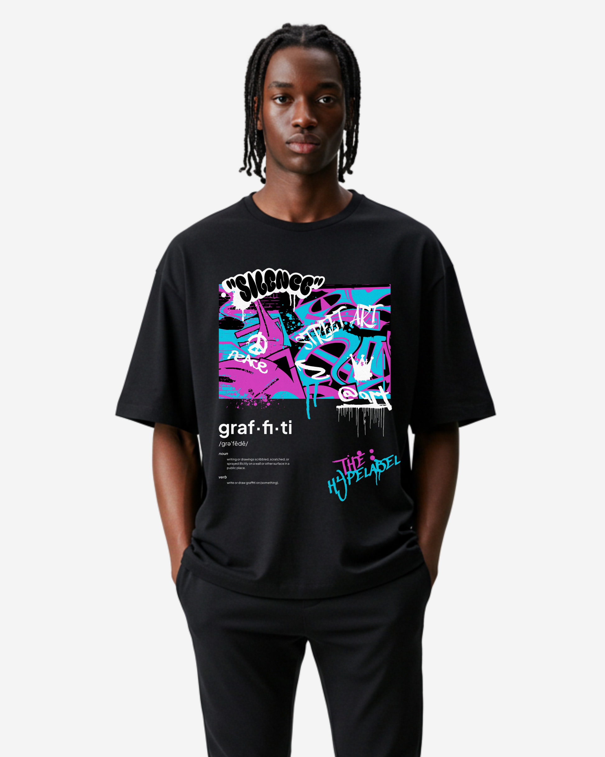 Silence Men's Oversized T-Shirt