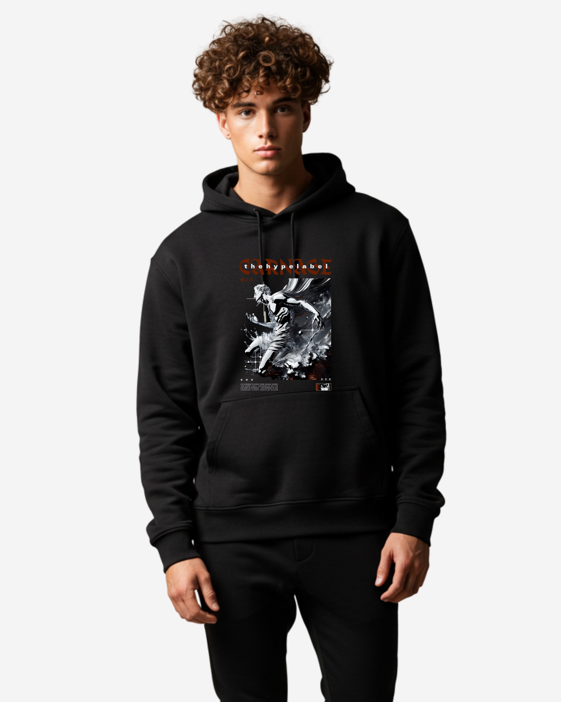 Chrome Carnage Men's Oversized Hoodie