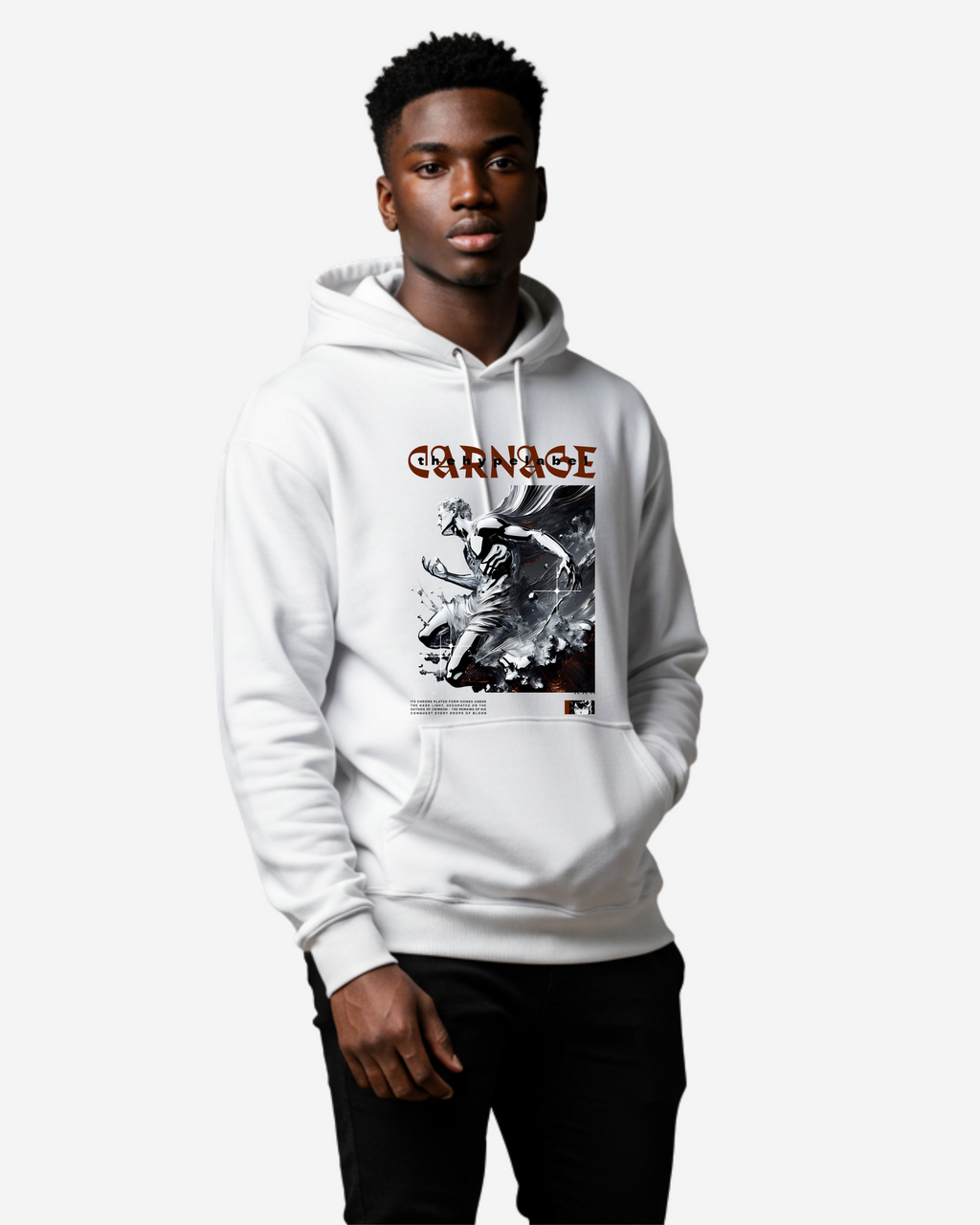 Chrome Carnage Men's Oversized Hoodie