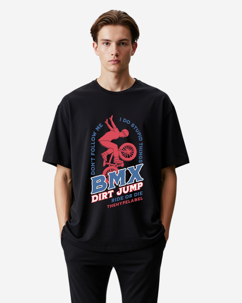 BMX Dirt Jump Men's Oversized T-Shirt