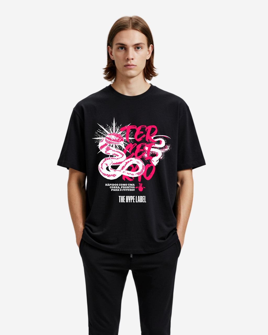 Camiseta Grafite Cobra Terceirão Men's Oversized T-Shirt