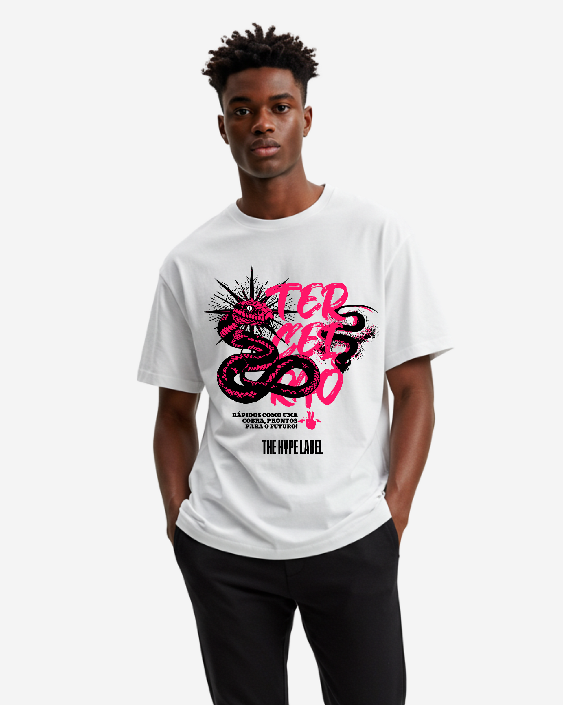 Camiseta Grafite Cobra Terceirão Men's Oversized T-Shirt