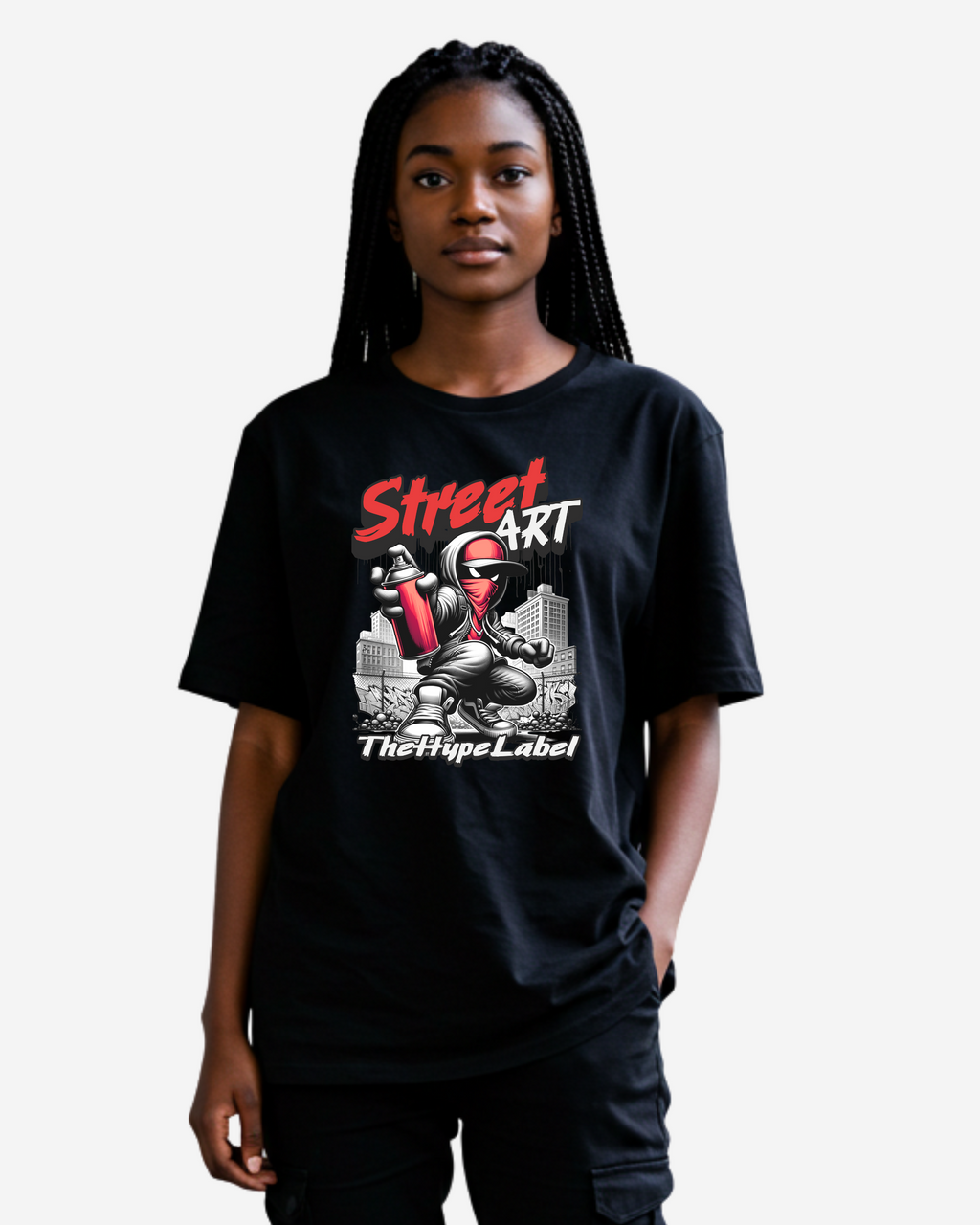 Graffiti Graphic Women's Oversized T-Shirt