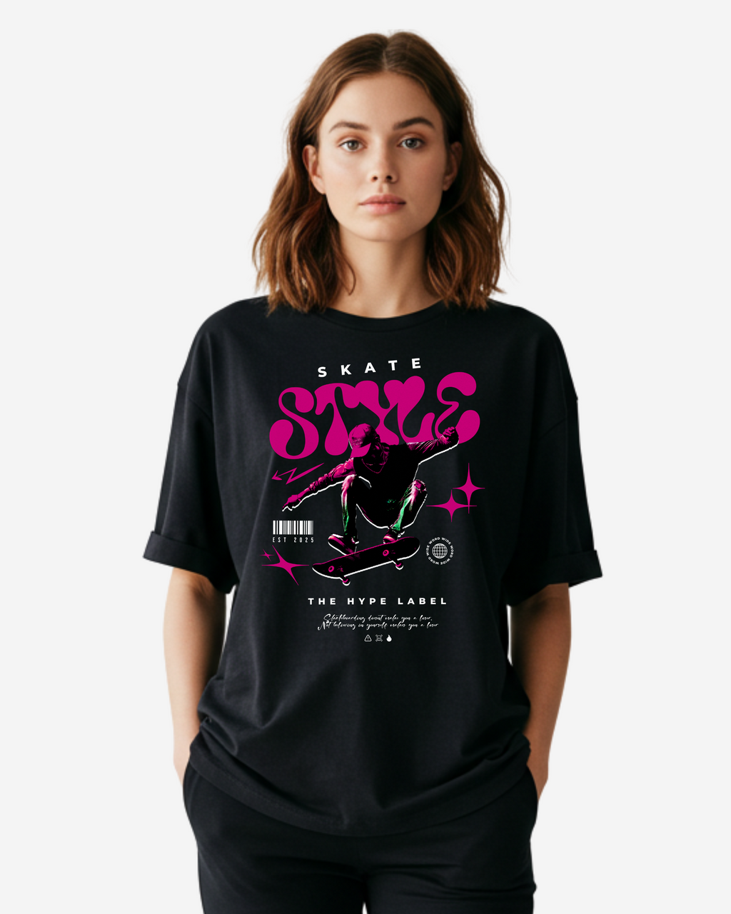 Skate Style Women's Oversized T-Shirt