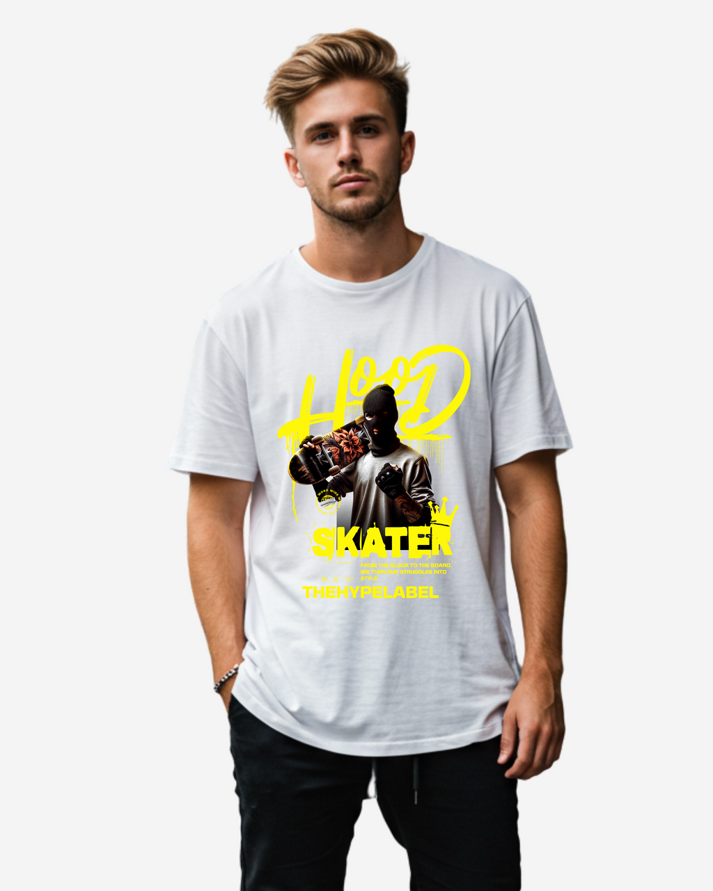 Hood Skater Men's Oversized T-Shirt