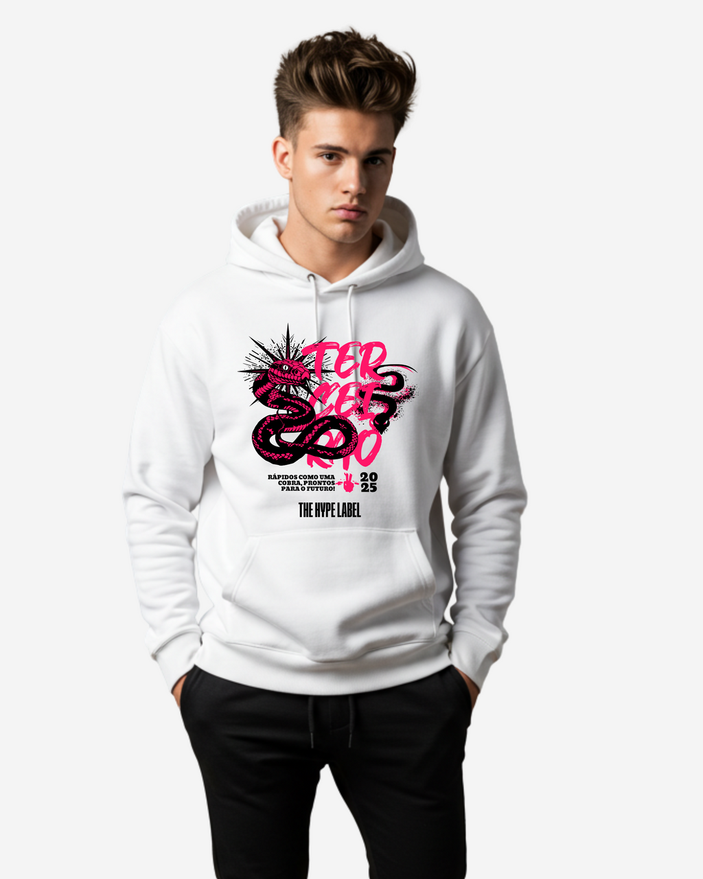 Camiseta Grafite Cobra Terceirão Men's Oversized Hoodie