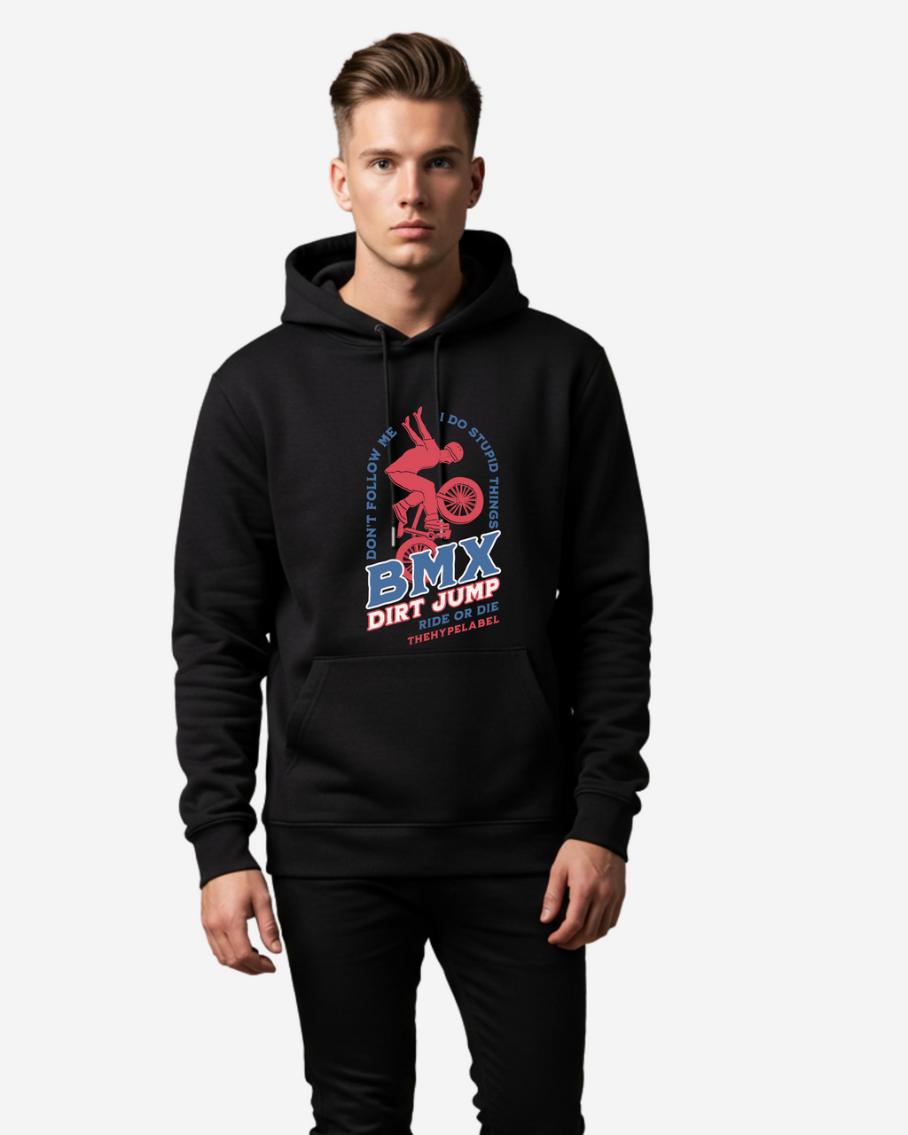 BMX Dirt Jump Men's Oversized Hoodie