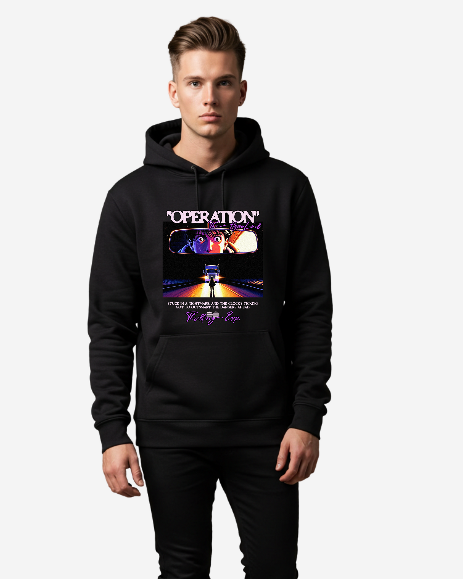 Cartoon Graphic Men's Oversized Hoodie