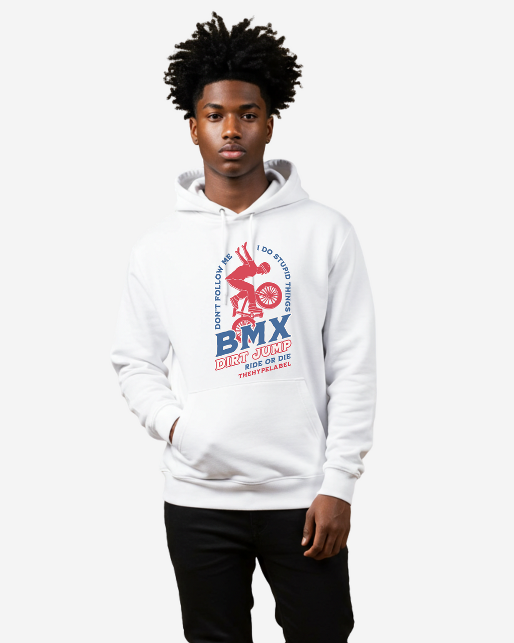 BMX Dirt Jump Men's Oversized Hoodie