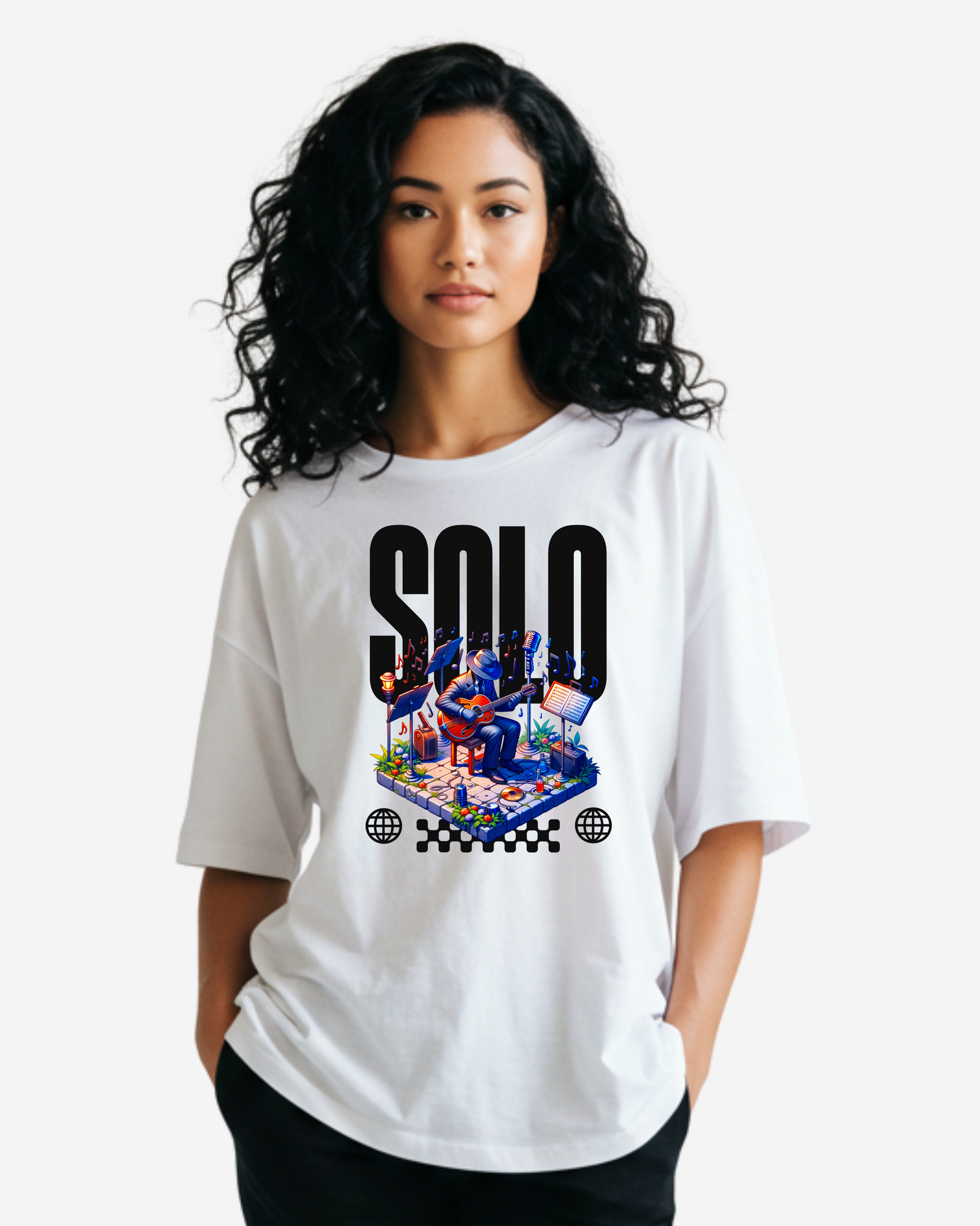 Solo Serenade Women's Oversized T-Shirt