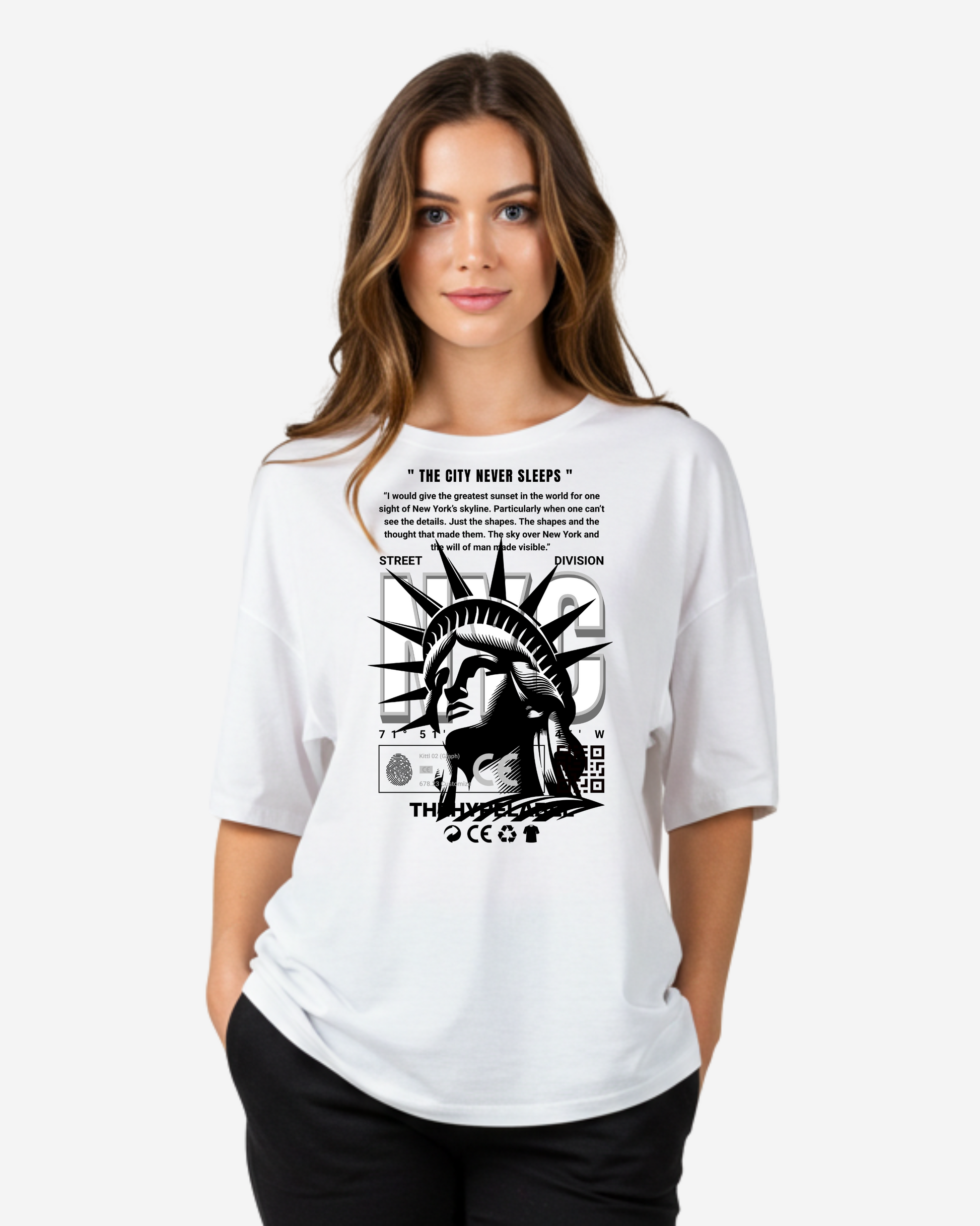 New York Women's Oversized T-Shirt