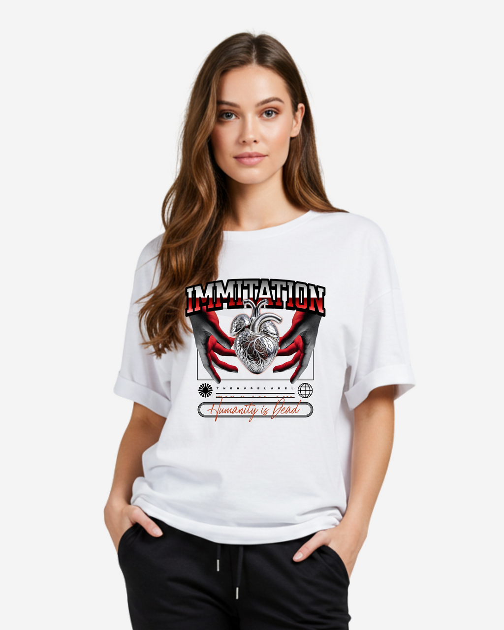 Immitation Women's Oversized T-Shirt
