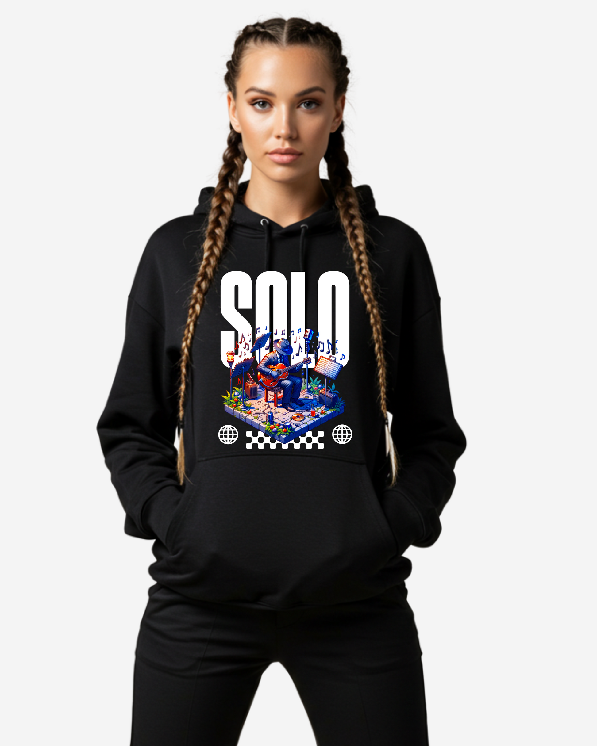 Solo Serenade Women's Oversized Hoodie