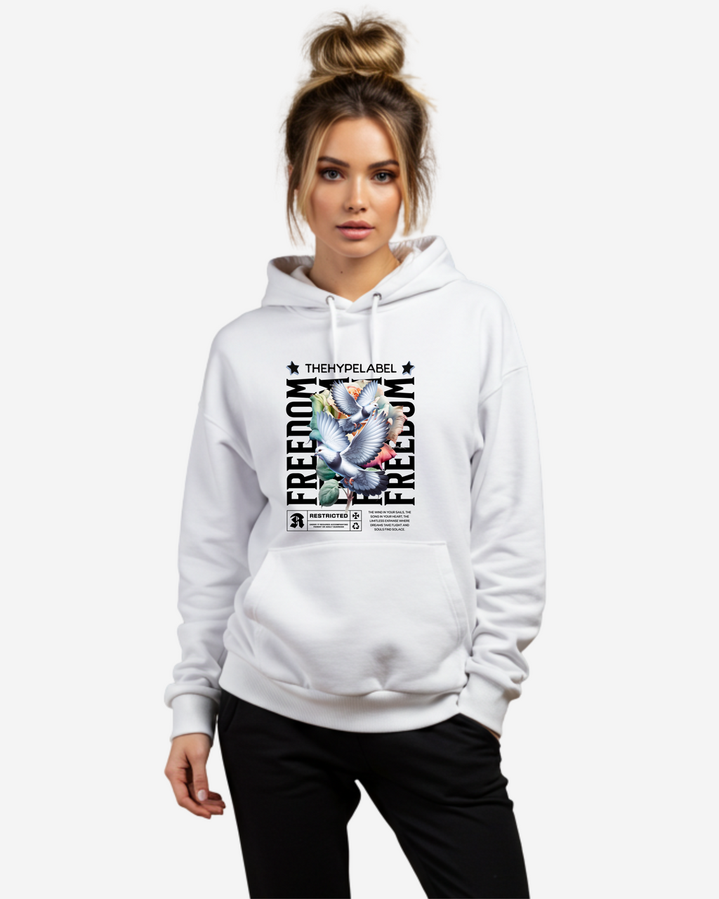 Pigeon Freedom Women's Oversized Hoodie