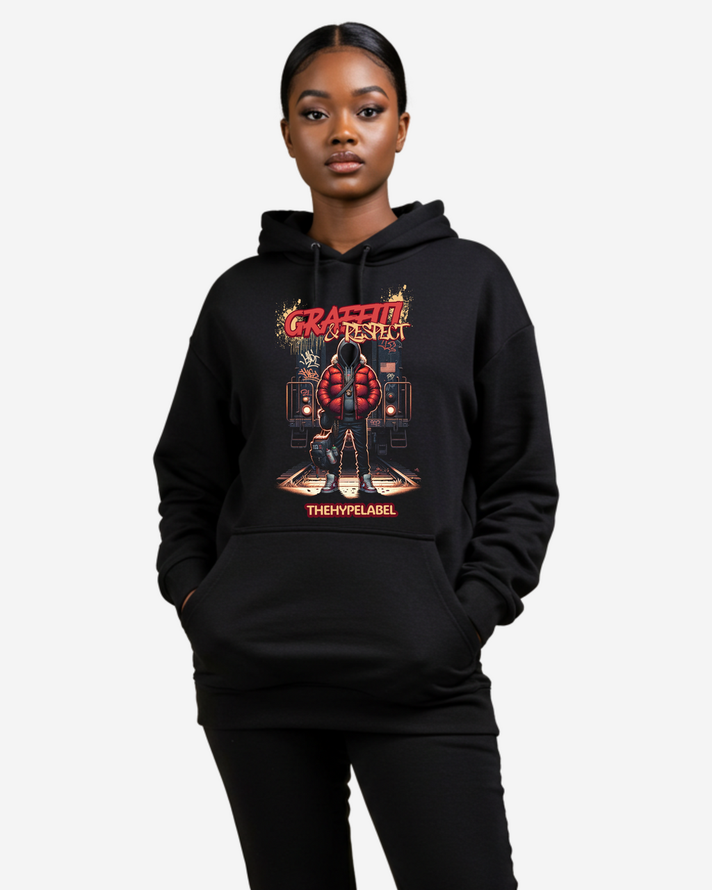 Graffiti Graphic Women's Oversized Hoodie