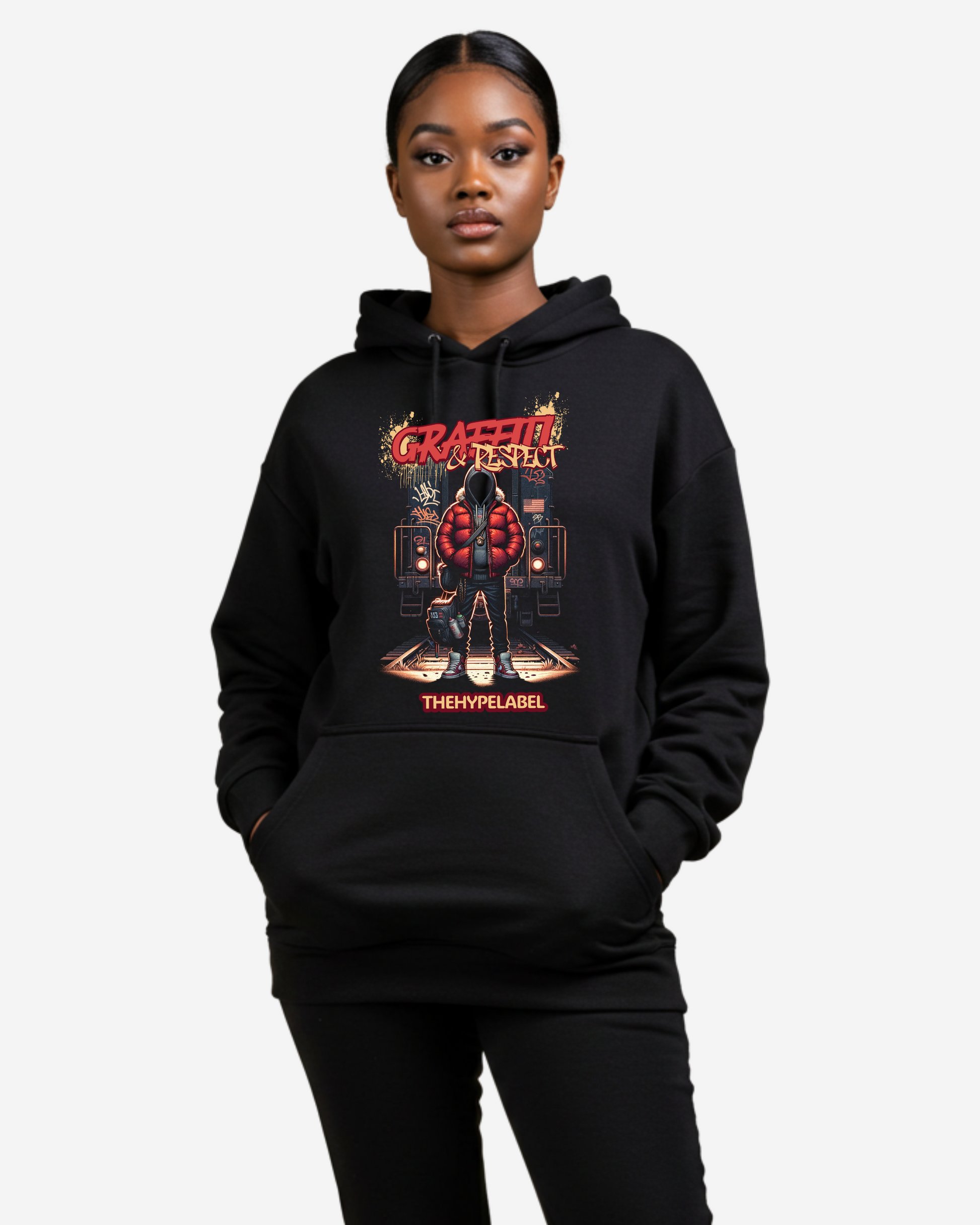 Graffiti Graphic Women's Oversized Hoodie